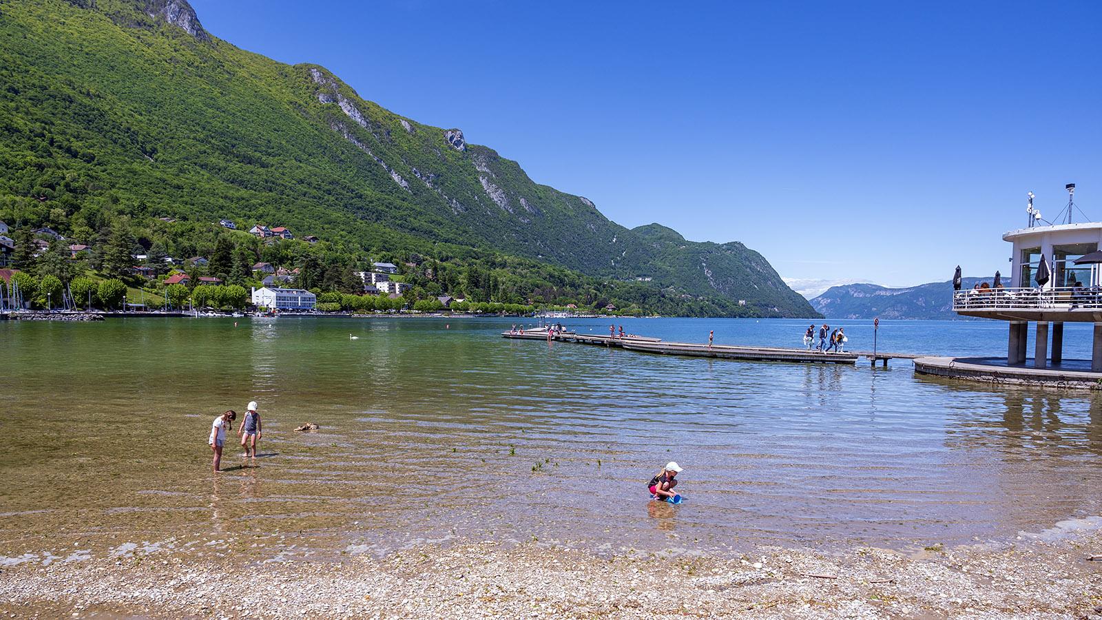 Das kostenlose Strandbad von Le Bourget-du-Lac. Foto: Hilke Maunder