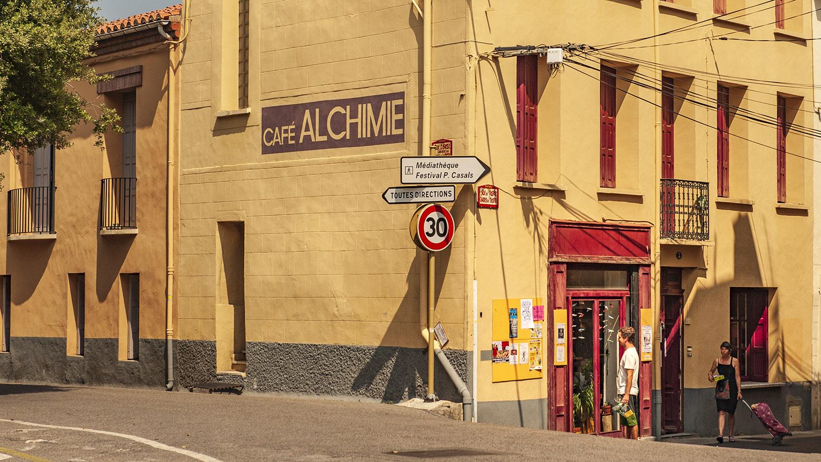 Das Café Alchemie in Prades. Foto: Hilke Maunder