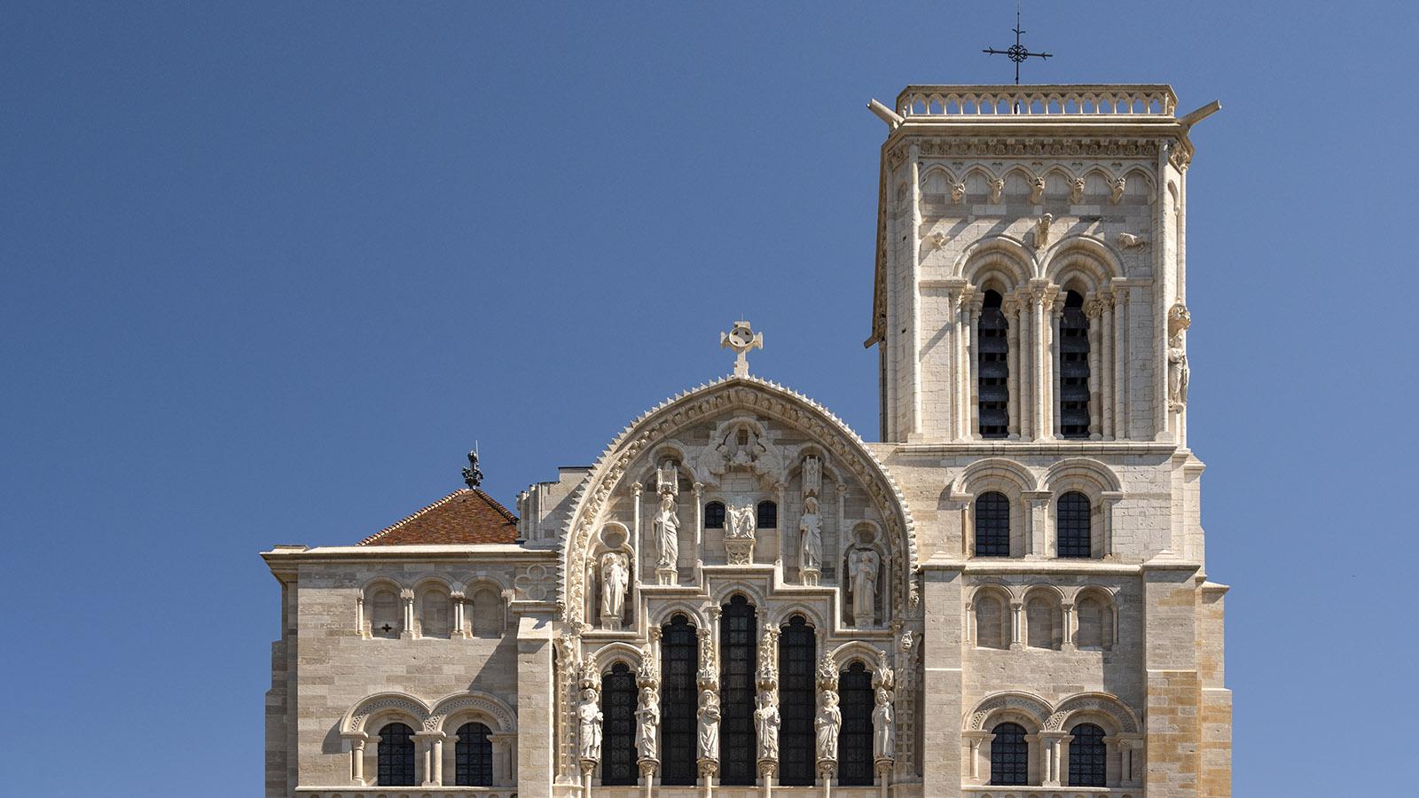 Detail der Westfassade der Basilika von Vézélay. Foto: Hilke Maunder