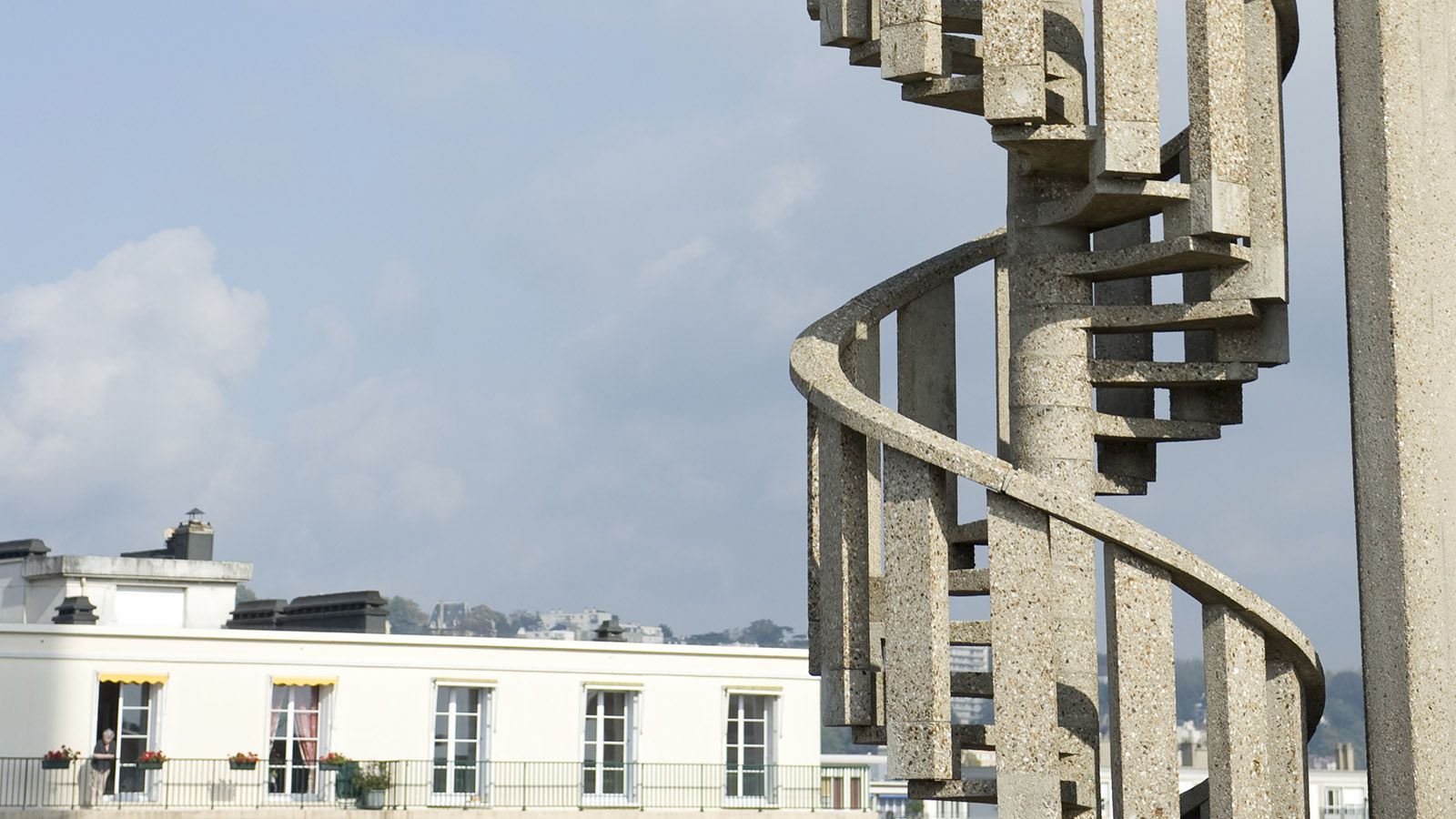 Der Blick vom Kirchturm auf das Welterbe von Le Havre. Foto: Hilke Maunder