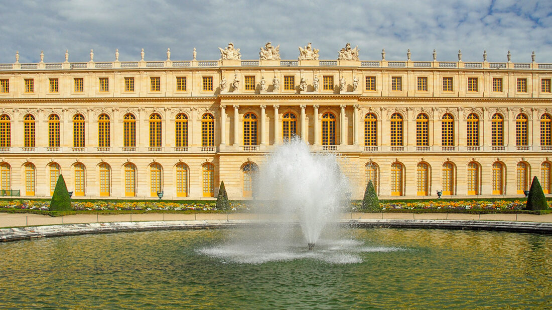 Wasserspiel vor dem Südflügel des Château de Versailles. Foto: Hilke Maunder