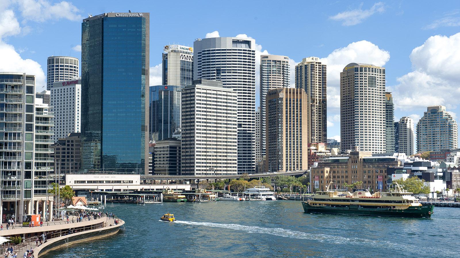 Verkehrsknoten von Sydney: der Circular Quay von Port Jackson. Foto: Hilke Maunder