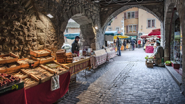 Der Sonntagsmarkt von Annecy