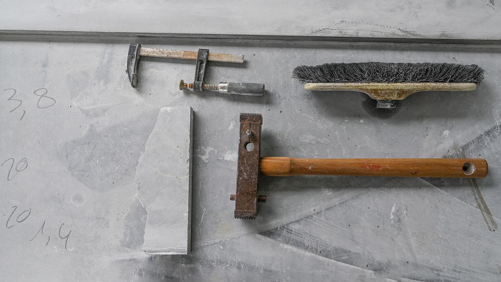 Diese Werkzeuge benutzt Thomas Moncayola. Foto: Hilke Maunder