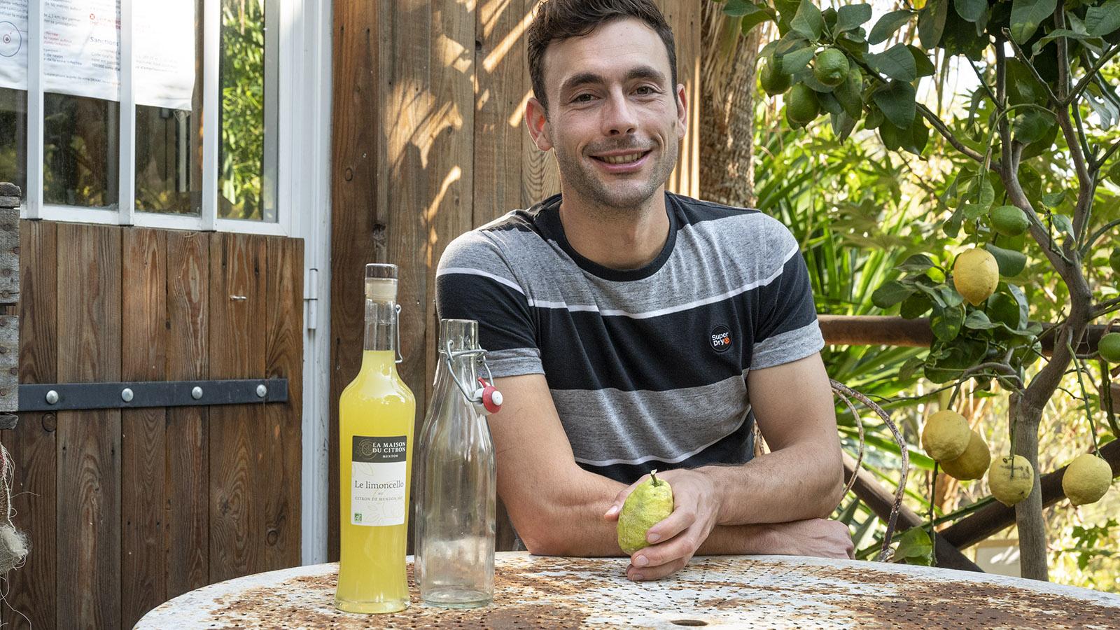 Adrien Gannac betreibt in seinem Zitronengarten einen kleinen, feinen Hofladen. Foto: Hilke Maunder
