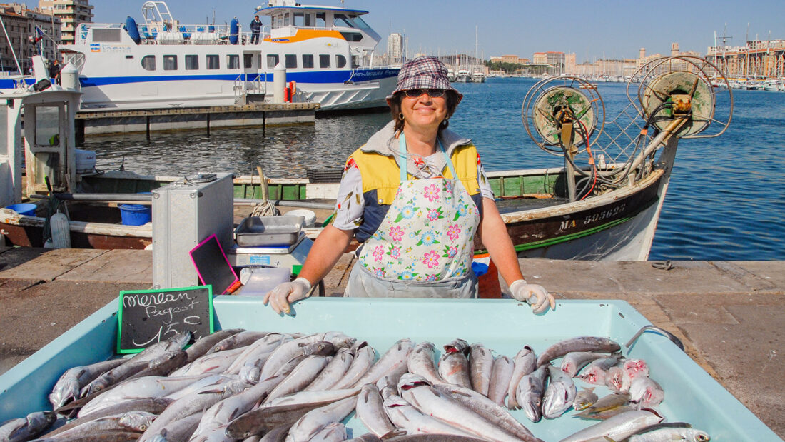 Auf dem Fischmarkt von Marseille. Foto: Hilke Maunder