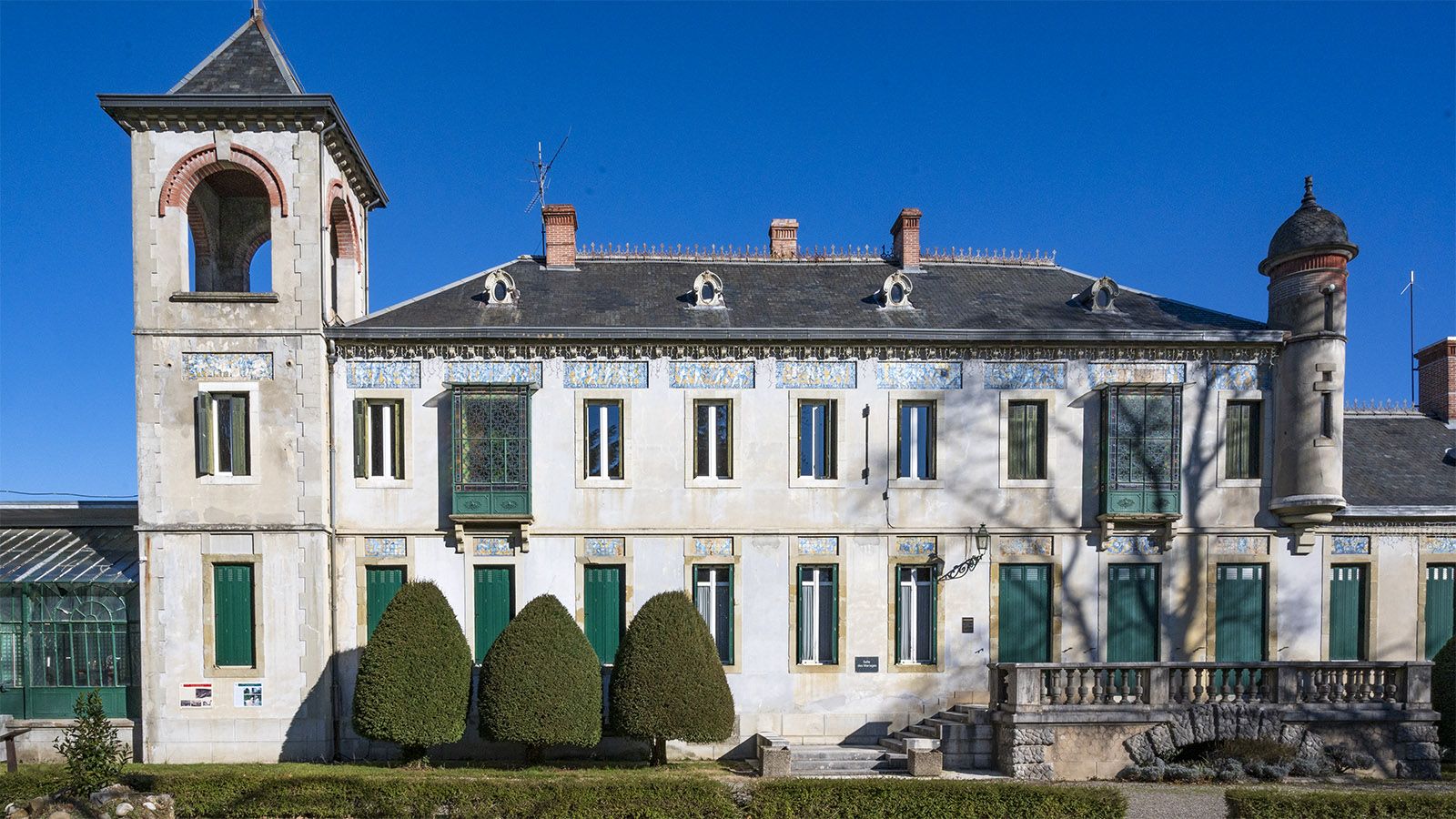 Das Rathaus von Lavelanet in der ehemalige maison Roaldès, auch villa Bastide genannt. Foto: Hilke Maunder