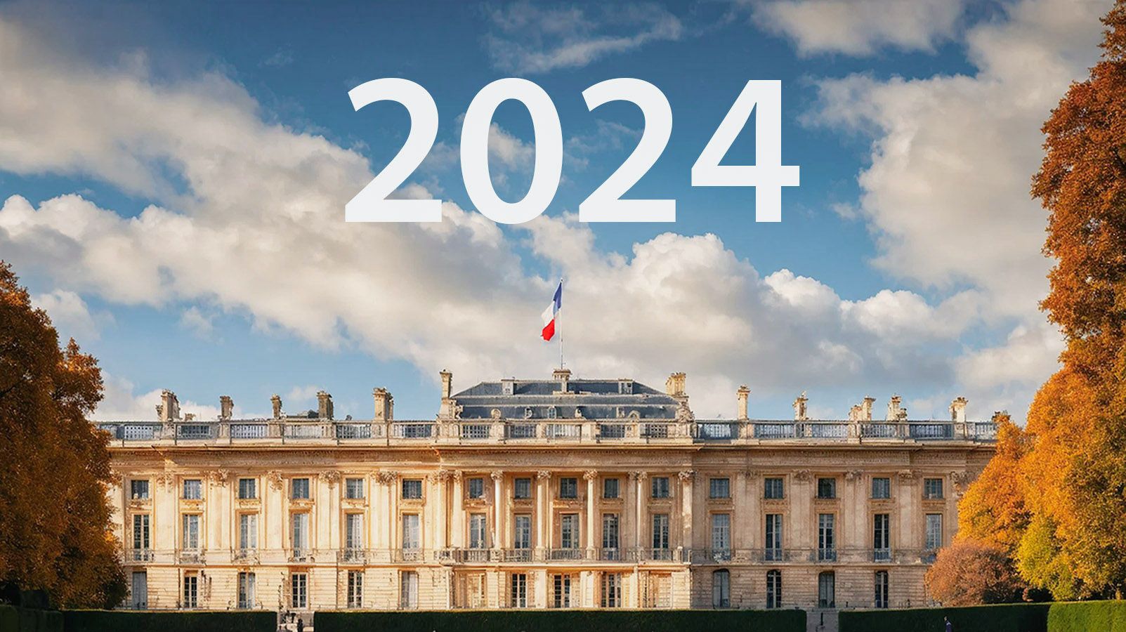2024. Die Gartenseite des Palais de l'Élysée. Foto: Hilke Maunder