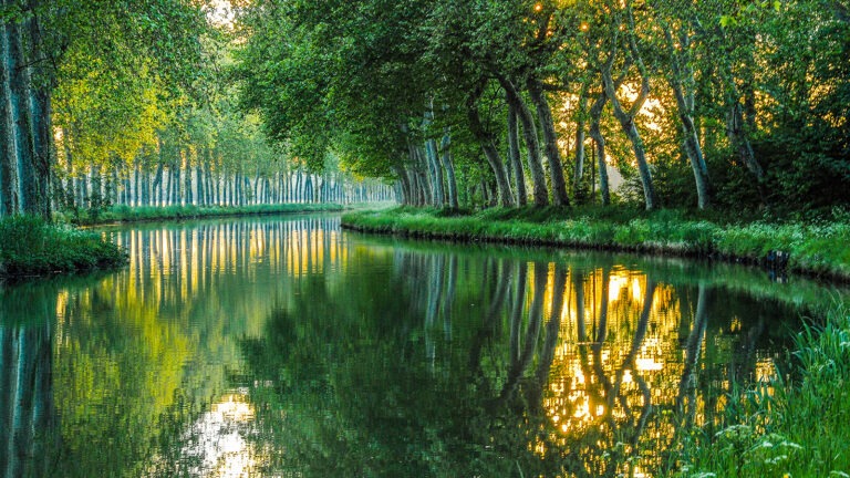 Der Canal du Midi bei Castelnaudary auf Höhe der Écluse de Peyruque. Foto: Hilke Maunder