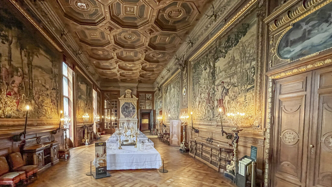 Der Speisesaal von Schloss Chantilly. Foto: Hilke Maunder