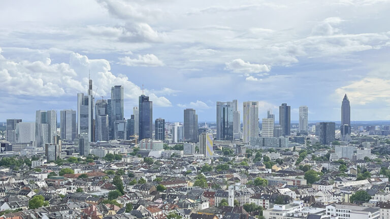 Frankfurt: Die Skyline der Frankfurter City. Foto: Hilke Maunder