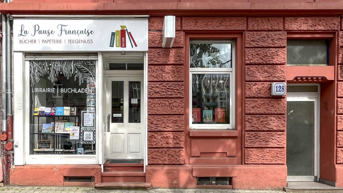 La Pause Française: das frankophile Buch-Café von Frankfurt. Foto: Hilke Maunder