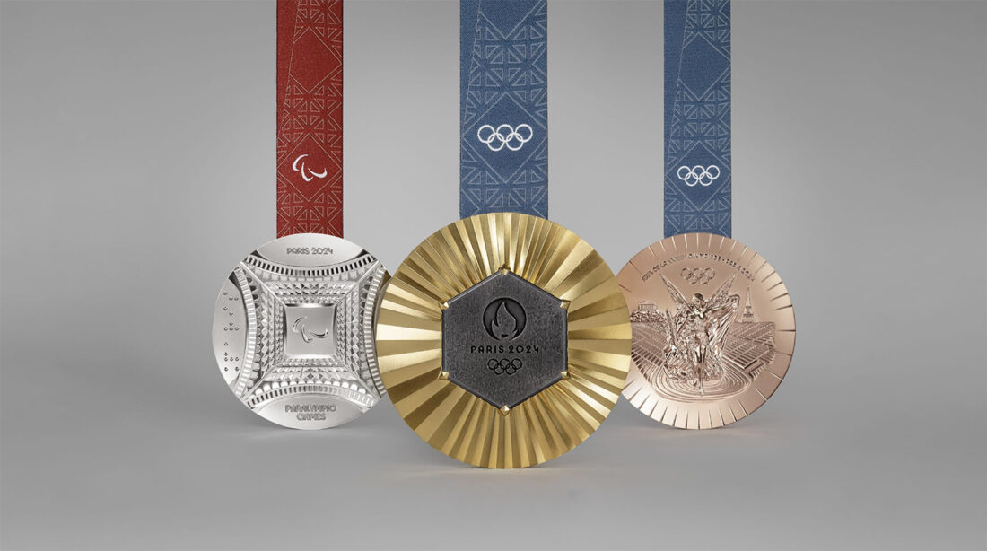 Die Medaillen der JO Paris 2024. Copyrigh: IOC (Pressebild)