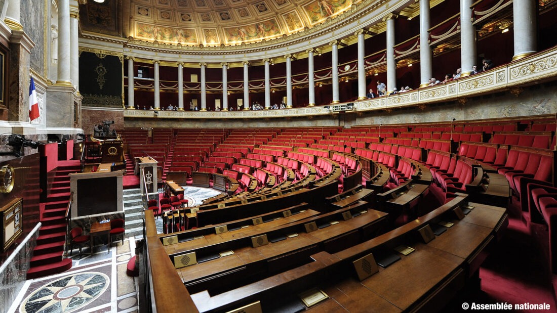Der Blick in den Sitzungssaal: Foto: Assemblée Nationale