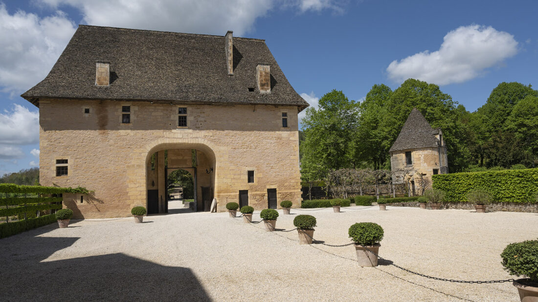 Das Châtelet des Château de la Losse von innen gesehen. Foto: Hilke Maunder