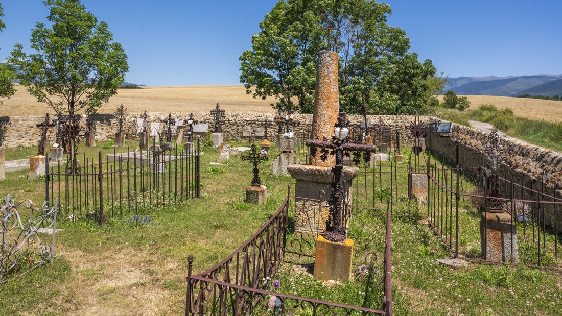 Der Friedhof der Kirche von Hix. Foto: Hilke Maunder