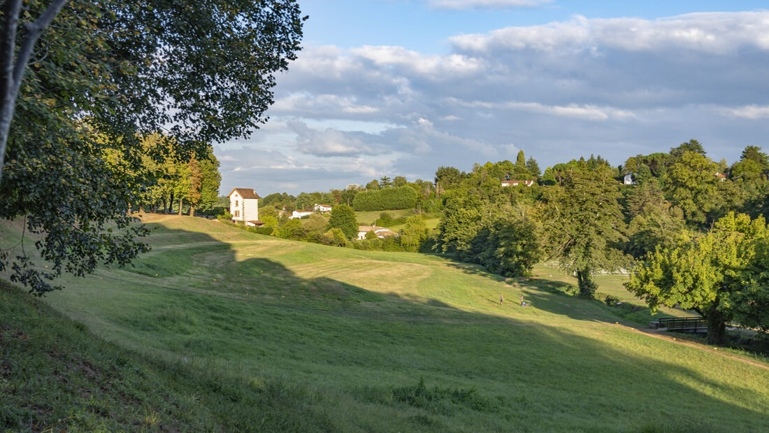 Der Park im Tal des Beuve von Bazas. Foto: Hilke Maunder