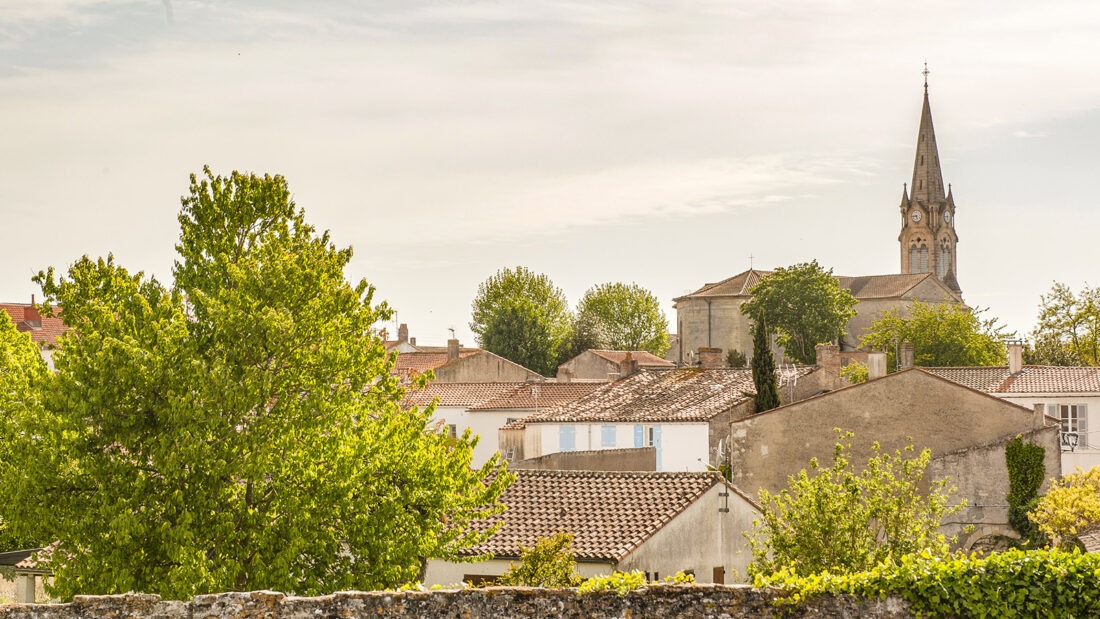 Die Silhouette von Château-d'Oléron.