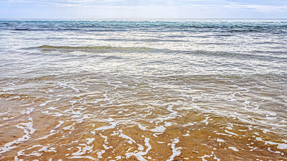 Die Farben des Atlantiks in Mimizan. Foto: Hilke Maunder