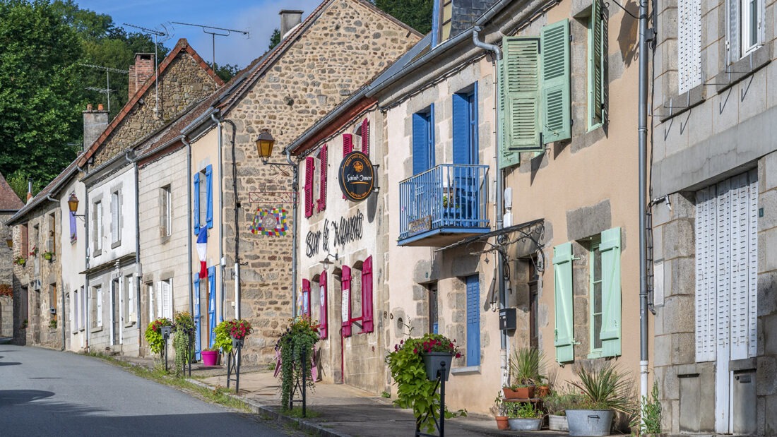 Die Rue Simon Bauer von Moutier-d'Ahun. Foto: Hilke Maunder