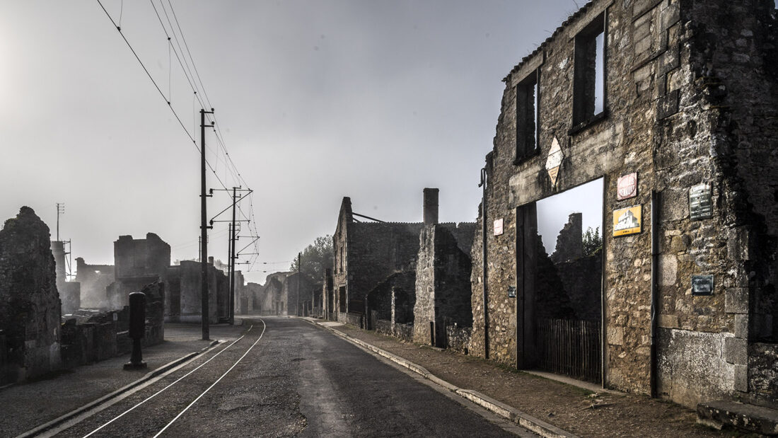 Oradour-sur-Glane war ein pulsierendes, lebendiges Dorf mit zahlreichen Gewerbetreibenden und Geschäften. Foto: Hilke Maunder