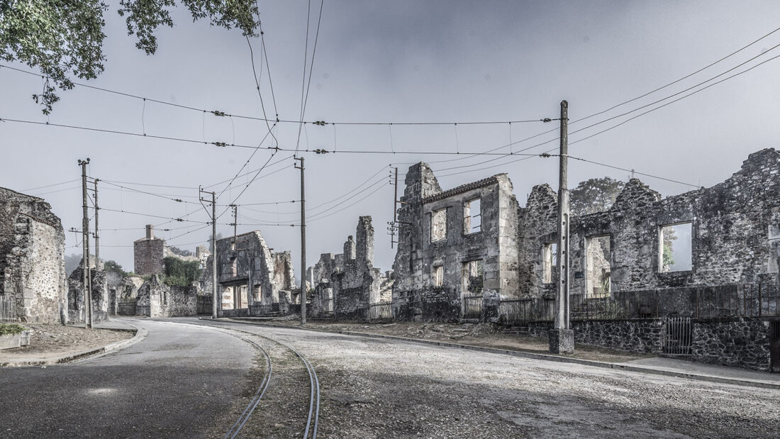 Mahnmal für Frieden: das Dorf der Märtyrer von Oradour-sur-Glane. Foto: Hilke Maunder