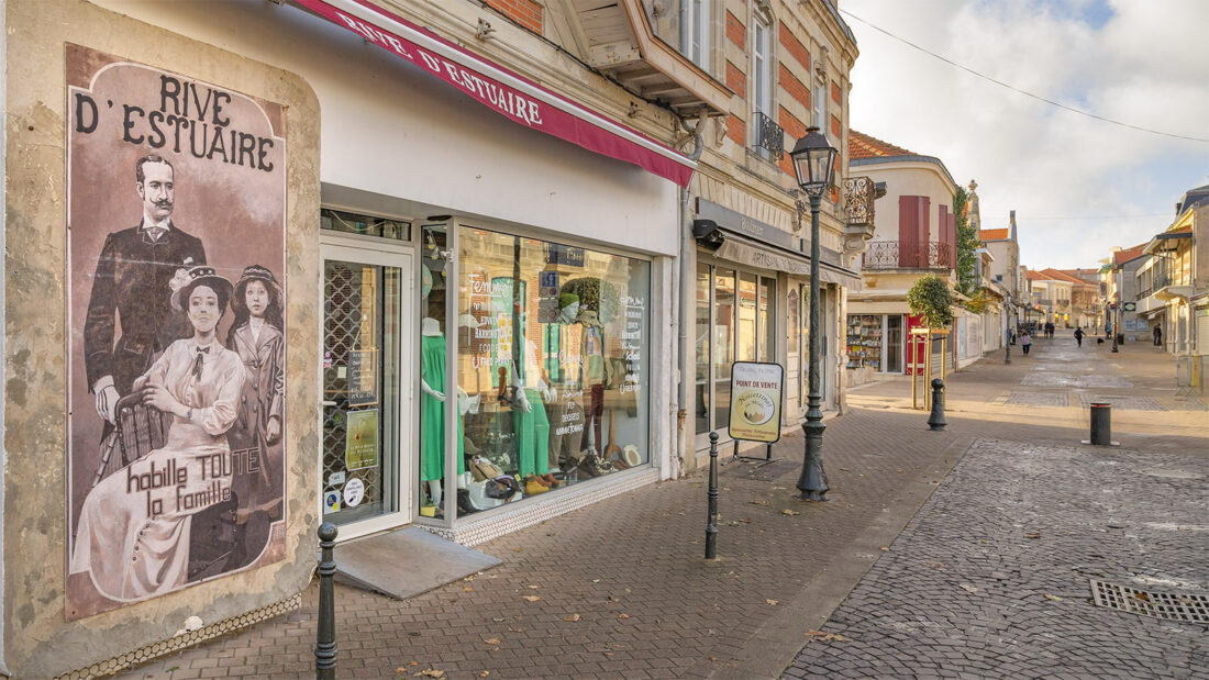 Die Fußgängerzone von Soulac-sur-Mer. Foto: Hilke Maunder