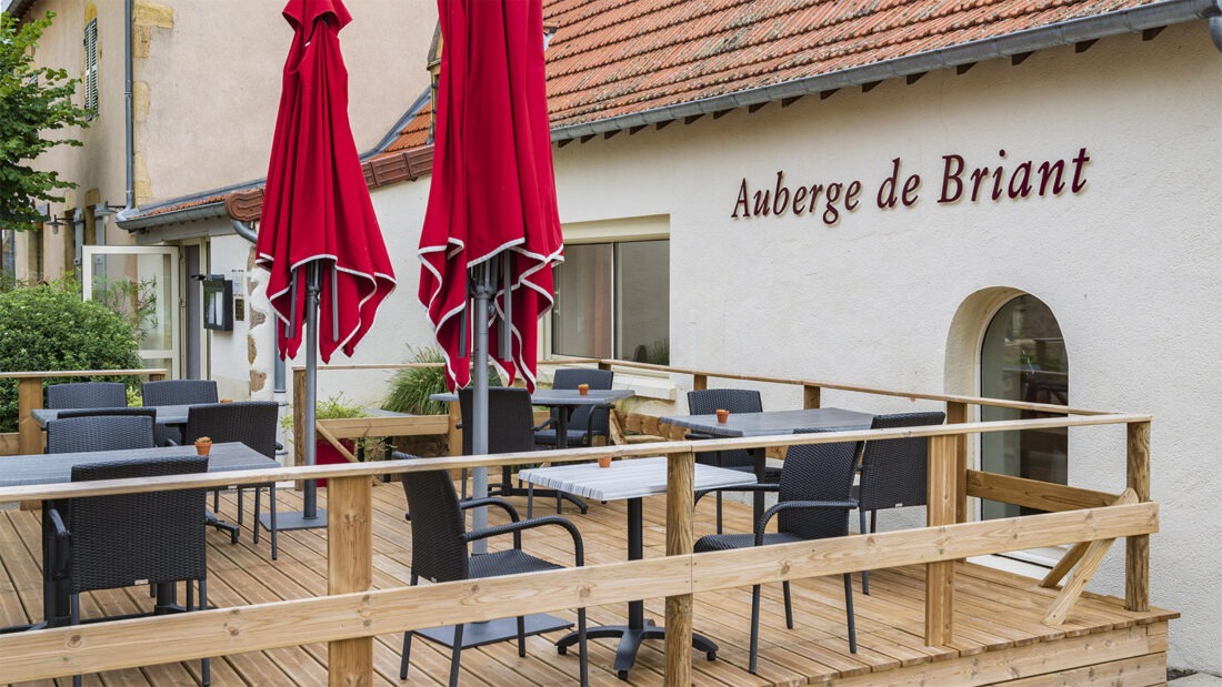 Die Genussadresse im Brionnais: die Auberge de Briant im gleichnamigen Dorf. Foto: Hilke Maunder