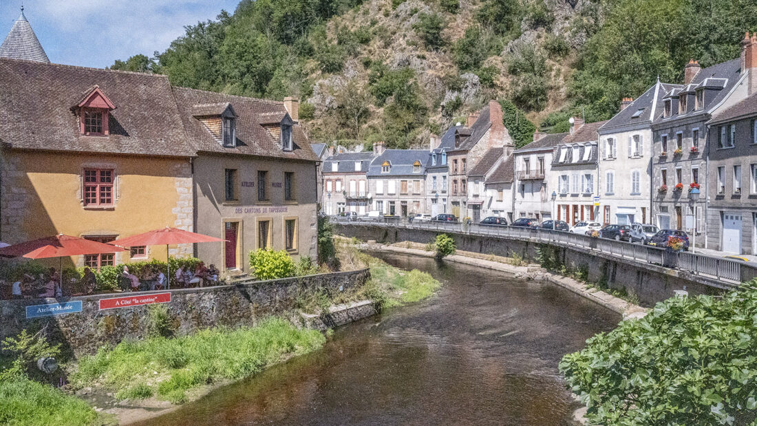 Das atelier-musée des cartons am Ufer der Creuse von Aubusson. Foto: Hilke Maunder