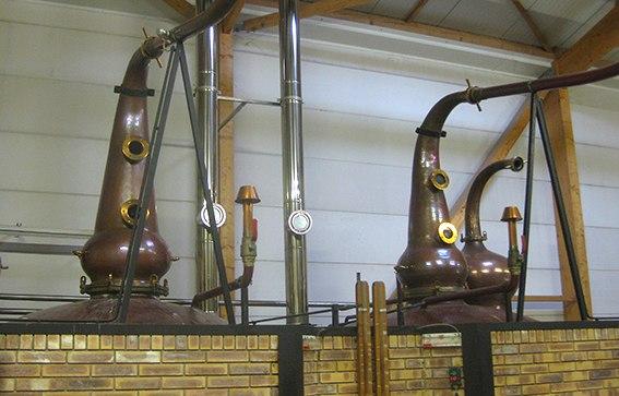 Die Brennblase der Distillerie des Menhirs. Foto: Esther Finis