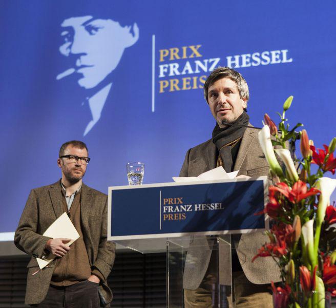 Eric Vuillard für die Erzählungen "La Bataille d'Occident" und "Congo" mit dem Franz Hessel-Preis ausgezeichnet